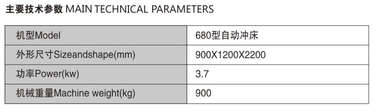 680 Automatic Punching Machine